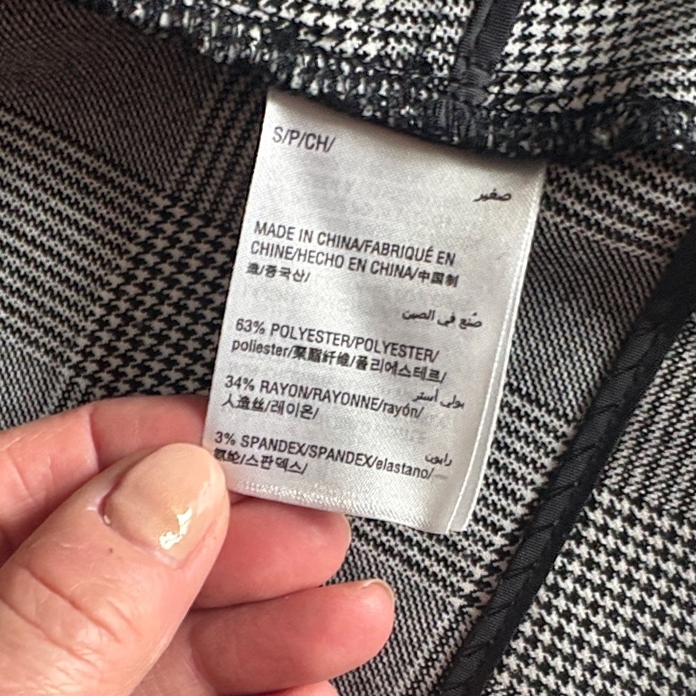 I.N.C. Glen Plaid Black & White Classic Blazer Women’s Size Small - Picture 9 of 11